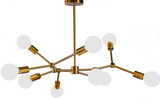 Bethel International GL328C30G Modern Antique Gold Chandelier Light