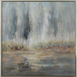 Bethel International JA70HG5050S Contemporary Gold & White Wall Décor