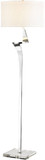 Bethel International JFL136NB-CH Contemporary Chrome Lighting Floor Lamp