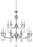 Bethel International LA41C36CH Modern Chrome Chandelier Light