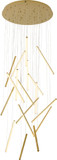 Bethel International LTY01C32BR Contemporary Brass LED Multi Lighting Pendant