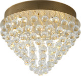 Bethel International LX03SF20G Modern Gold Ceiling Light Fixture