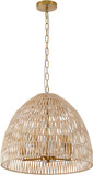 Bethel International MIA19C20BR Modern Natural Ceiling Light Pendant