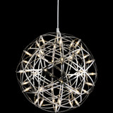 Bethel International MN37CH Contemporary Chrome LED 18" Drop Ceiling Light Fixture