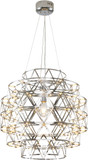 Bethel International MN52C24CH Modern Chrome LED Chandelier Light