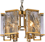 Bethel International MU74 Brass Mini Hanging Chandelier