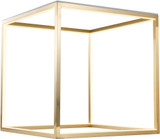 Bethel International OC06ST20G Contemporary Gold LED Side Table