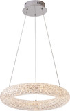 Bethel International OC40C19C Modern Chrome LED Hanging Pendant Lighting