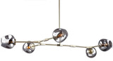 Bethel International SH02SMK Modern Brass Chandelier Lighting