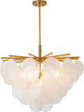 Bethel International TD31C30AB Modern Antique Brass Chandelier Light