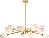 Bethel International YS94C39G Contemporary Gold 39" Chandelier Light
