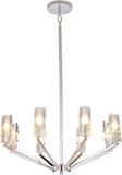 Bethel International ZL30C27CH Modern Chrome Chandelier Lamp