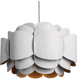 Bruck WEPBEL/76/WHT/ASH WEP Bella 30" Modern White Pendant Lighting Fixture