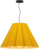 Bruck WEPLOR/80/YLW/ASH Lora Modern Yellow Ceiling Pendant Light