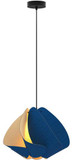 Bruck WEPMAT/44/BLU/ASH WEP Matilda 17.4" Modern Blue Pendant Light
