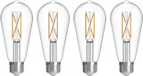 Bulbrite 776244 LED 7W ST18 4000K Light Bulbs (pack of 4)