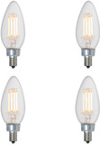 Bulbrite 861419 LED 4W 3000K Filament E12 JA8 (pack of 4) Light Bulbs