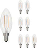 Bulbrite 861629 LED 4000K Filament (pack of 8) Light Bulbs