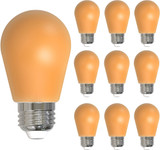 Bulbrite 862319 Contemporary Amber LED S14 Filament Light Bulbs (pack of 10)