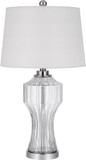Cal BO-3062TB Reston Modern Clear Glass Lighting Table Lamp
