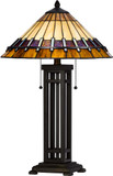 Cal BO-3111TB Tiffany Dark Bronze Table Light