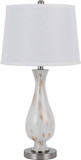 Cal BO-3172TB-2 Abinger Frosted White Side Table Lamp