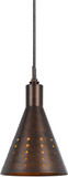 Cal UP-1011-6-RU Uni-Pack Modern Rust Mini Hanging Light