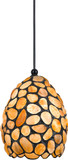 Cal UP-1100-6-DB Uni-Pack Modern Dark Bronze Amber Mini Pendant Lamp
