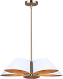 Canarm ICH1146A05WHG Daxton Contemporary White / Gold Multi Drop Ceiling Lighting
