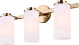 Canarm IVL1165A03GD Kinslea Modern Gold 3-Light Bathroom Lighting