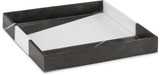 Currey & Company 1200-0653 Sena Modern Black / White Marble Tray
