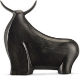 Currey & Company 1200-0753 Ferdinand Bull Modern Graphite Ferdinand Bull