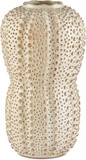 Currey & Company 1200-0743 Peanut Contemporary Ivory / Brown Large Vase