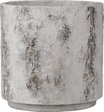 Currey & Company 2200-0054 Faux Birch Contemporary Black / Beige / Pale Gray Medium Planter