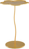 Currey & Company 4000-0068 Fleur Contemporary Gold Leaf Accent Table