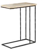 Currey & Company 4000-0139 Boyles Contemporary Natural / Black Travertine C Table