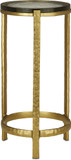 Currey & Company 4000-0154 Acea Contemporary Gold / Clear Gold Drinks Table