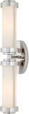 Currey & Company 5800-0043 Bowland Nickel Contemporary Polished Nickel / Opaque Wall Lamp