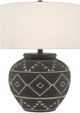 Currey & Company 6000-0539 Tattoo Contemporary Brewed Latte and Molé Black Table Lighting