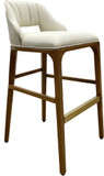 Currey & Company 7000-0722 Inga Modern Morel Brown / Brushed Brass Counter Stool