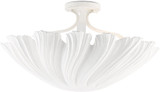 Currey & Company 9000-0466 Hadley Contemporary Gesso White Ceiling Lighting
