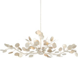 Currey & Company 9000-0816 Lunaria Modern Silver Leaf 51" Pendant Lamp