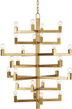 Currey & Company 9000-0920 Andre Modern Brass Lighting Chandelier