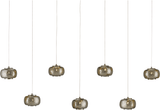 Currey & Company 9000-1057 Pepper Contemporary Nickel / Silver Multi Lighting Pendant