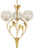 Currey & Company 9000-1081 Dandelion Contemporary Contemporary Silver Leaf / Silver / Contemporary Gold Leaf Ceiling Light Pendant