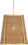Currey & Company 9000-1121 Deauville Contemporary Natural / Polished Brass Lighting Pendant