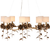 Currey & Company 9000-1160 Rosabel Contemporary Antique Brass Kitchen Island Light