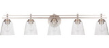 Craftmade 19642BNK5 Drake Brushed Polished Nickel 5-Light Bathroom Vanity Light Fixture