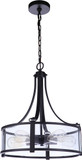 Craftmade 55395-FB Elliot Modern Flat Black Ceiling Light Pendant