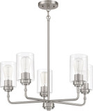 Craftmade 56025-BNK Stowe Modern Brushed Polished Nickel Mini Lighting Chandelier